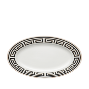 Ginori Labirinto Black Pickle Dish - 9.25"